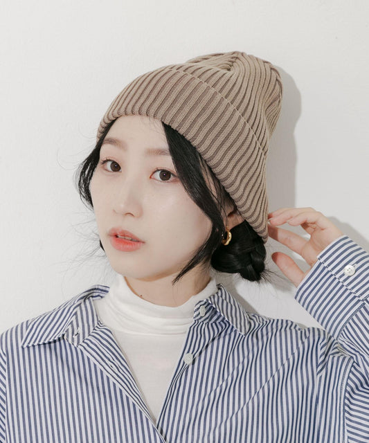 水洗羅紋針織帽