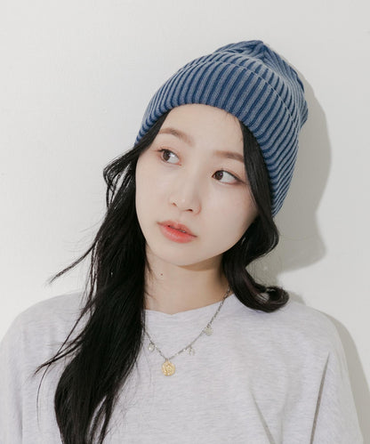 水洗羅紋針織帽