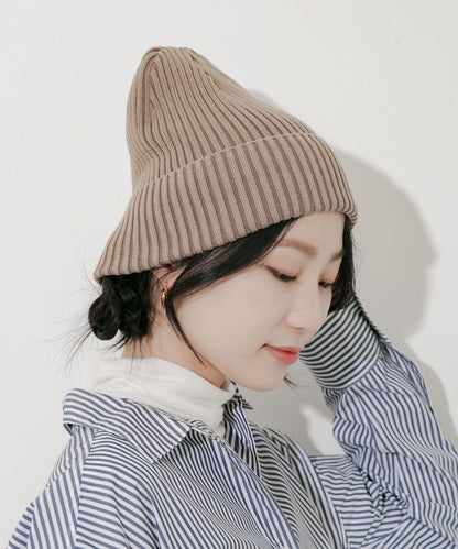 水洗羅紋針織帽