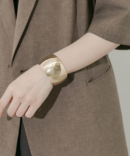 簡約金屬寬手鐲