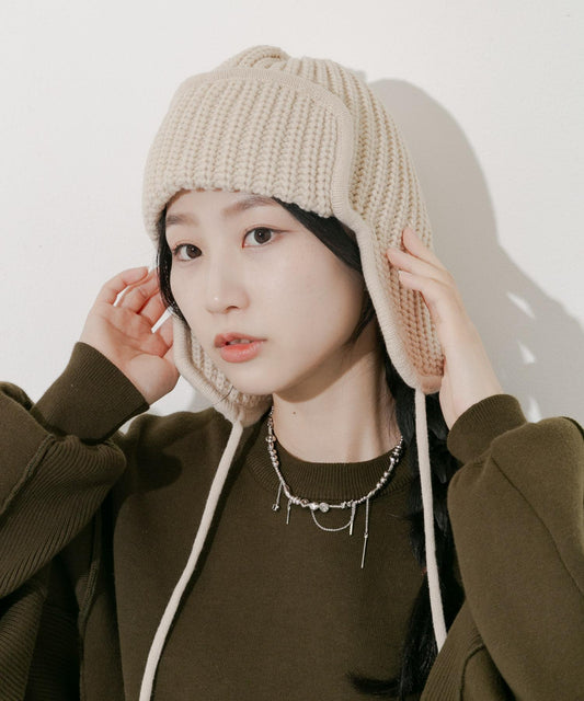 羅紋針織飛行帽