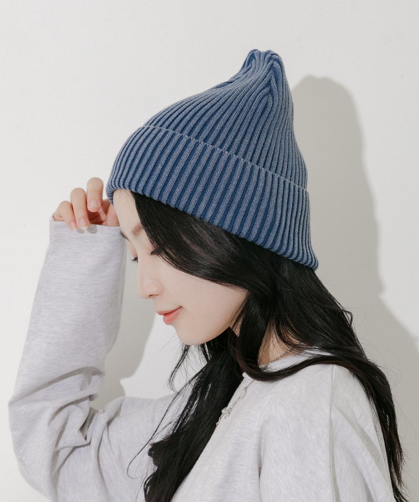 水洗羅紋針織帽