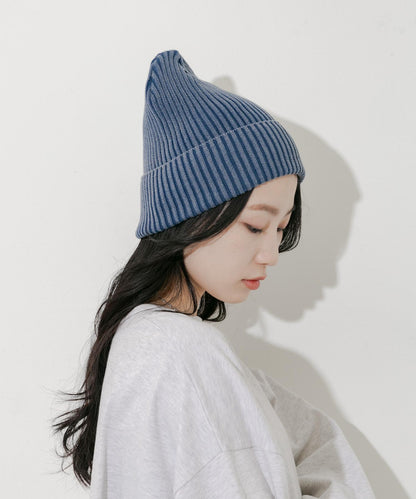 水洗羅紋針織帽