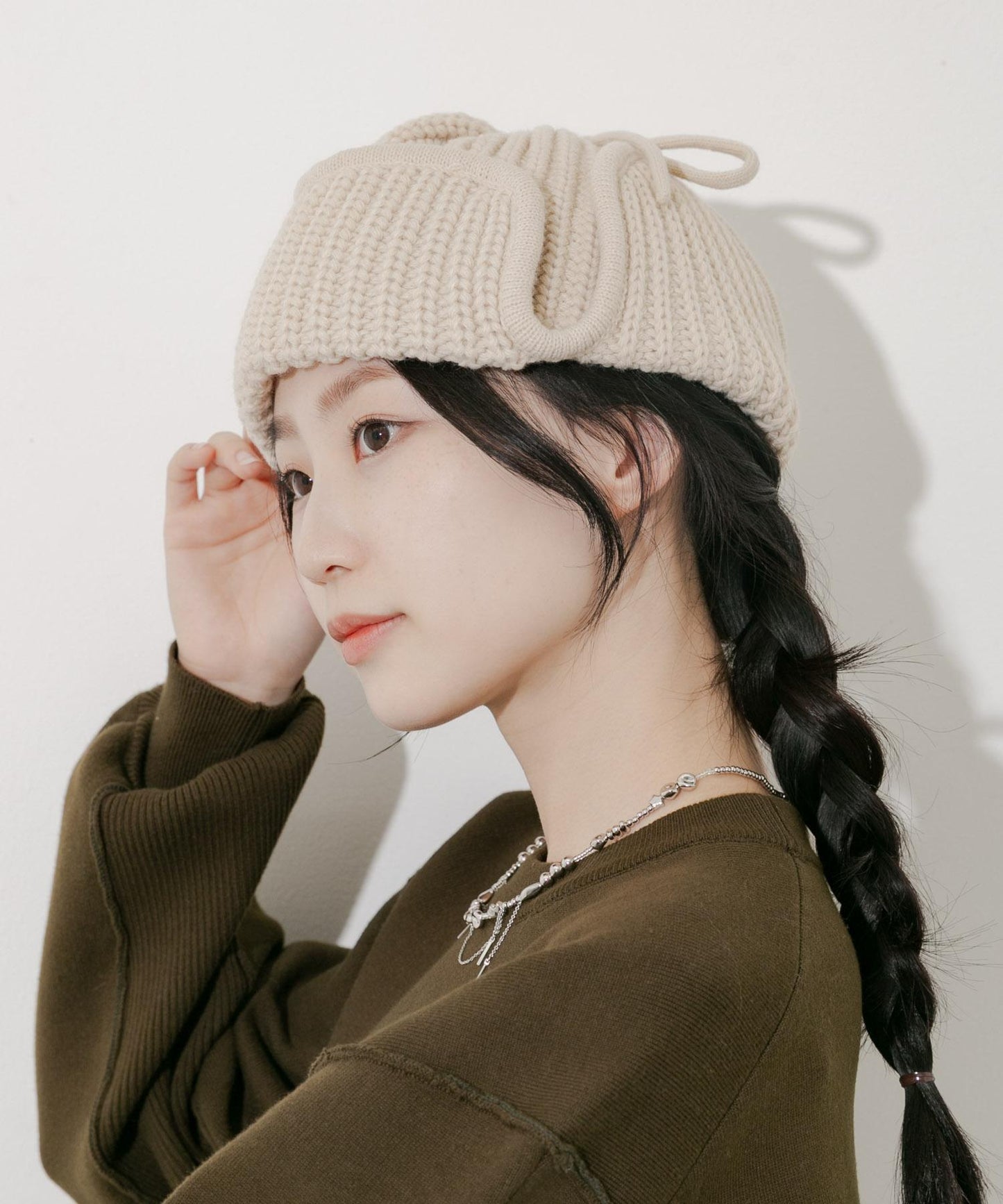 羅紋針織飛行帽