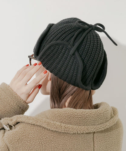 羅紋針織飛行帽