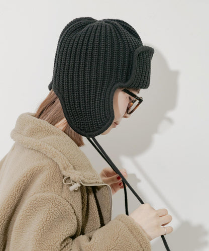 羅紋針織飛行帽