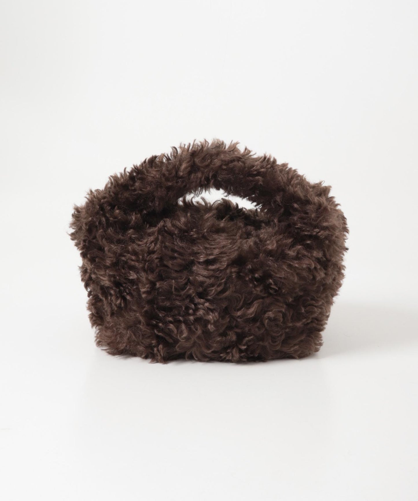 LE VERNIS 仿皮草迷你手提包