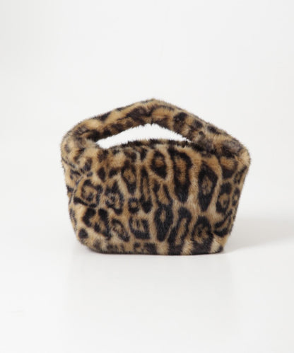 LE VERNIS 仿皮草迷你手提包