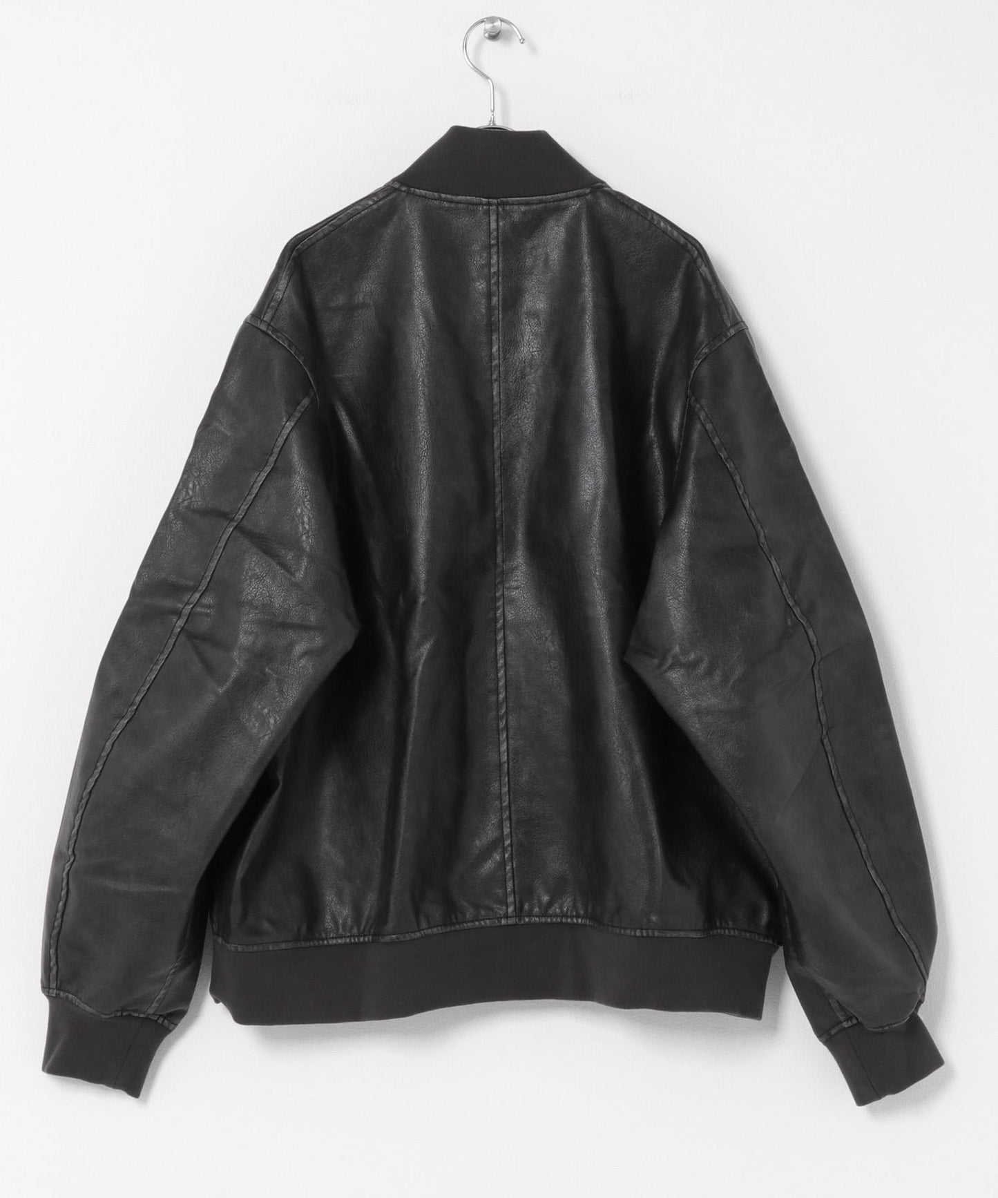 ARMY TWILL 仿皮革短夾克