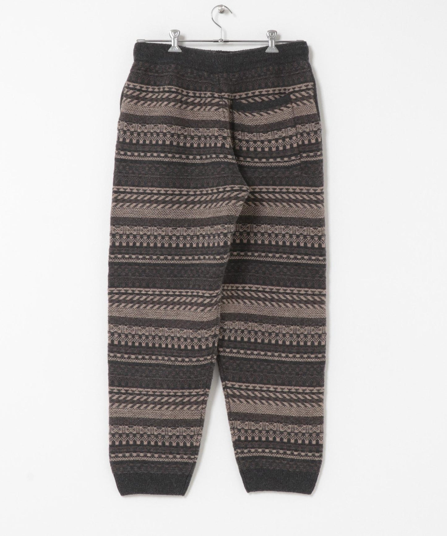 White Mountaineering F《AIR》ISLE拉鍊針織長褲