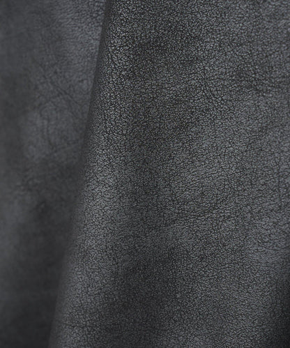 仿皮塗層長袖套頭衫