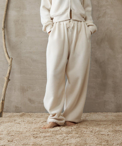 【paradigm】蓬鬆彈力抽繩休閒褲U