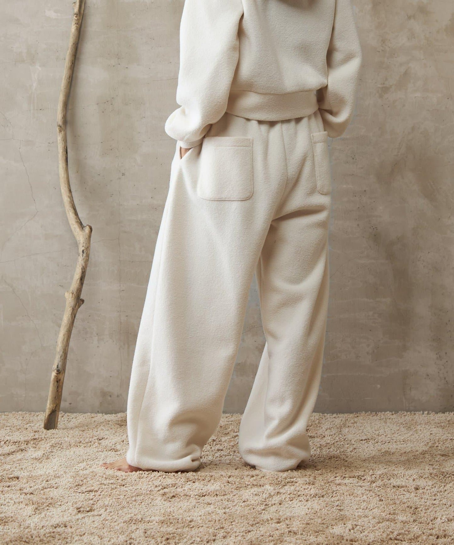 【paradigm】蓬鬆彈力抽繩休閒褲U