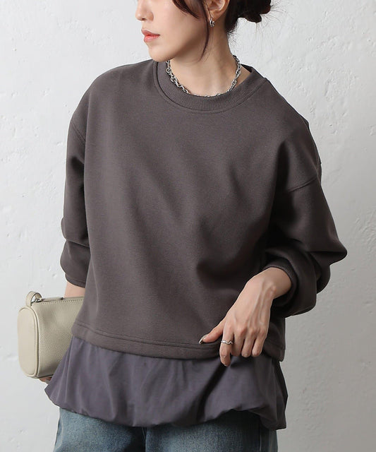 下襬氣球袖套頭衫