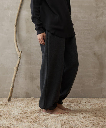 【paradigm】蓬鬆彈力抽繩休閒褲U