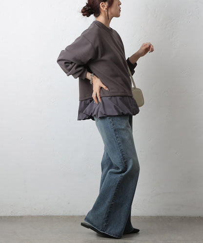 下襬氣球袖套頭衫