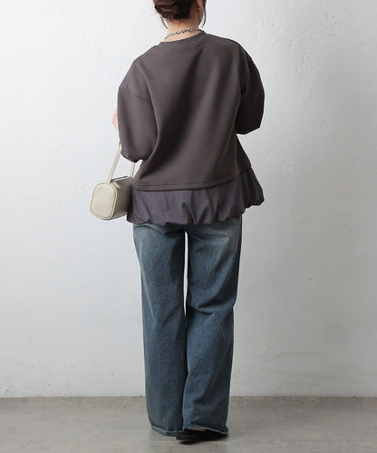 下襬氣球袖套頭衫