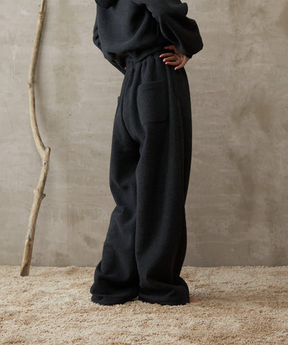 【paradigm】蓬鬆彈力抽繩休閒褲U