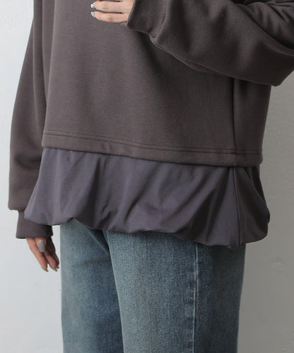 下襬氣球袖套頭衫