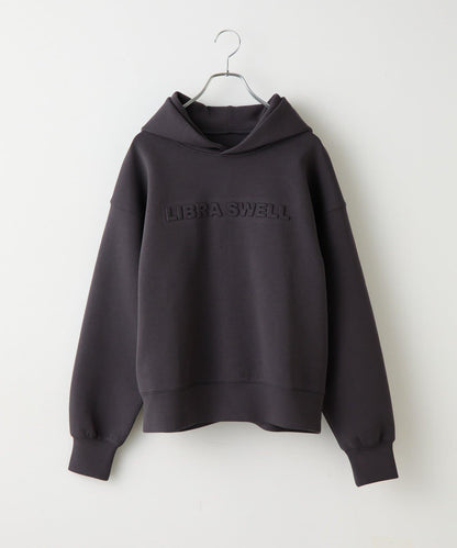 瓦楞紙浮雕標誌連帽衛衣