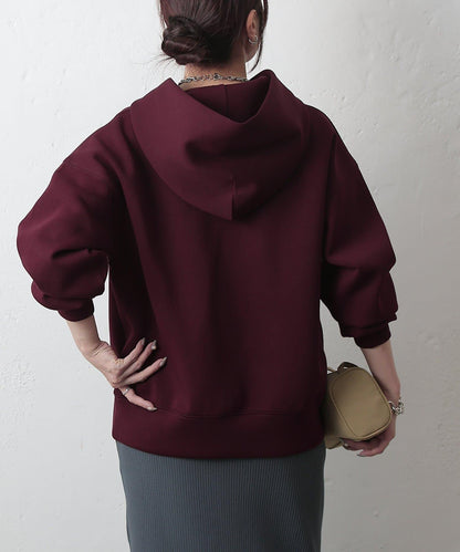 瓦楞紙浮雕標誌連帽衛衣