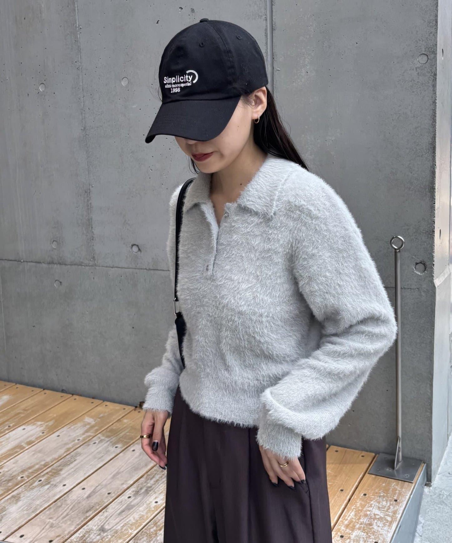 【PIKO企畫/】長絨毛針織POLO衫