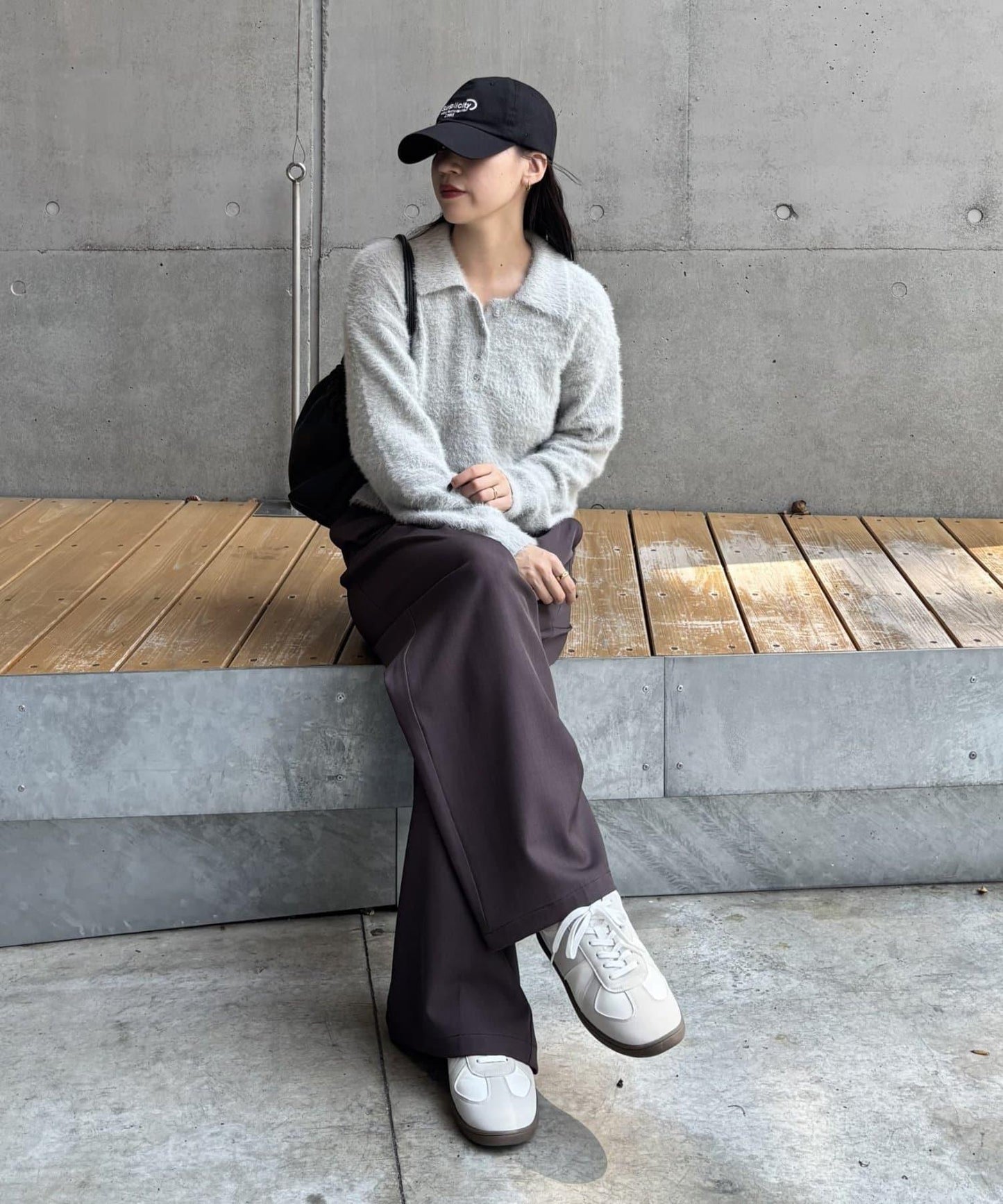 【PIKO企畫/】長絨毛針織POLO衫