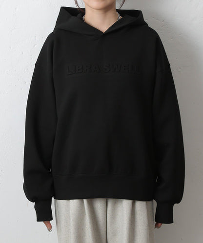 瓦楞紙浮雕標誌連帽衛衣