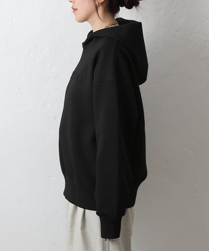 瓦楞紙浮雕標誌連帽衛衣