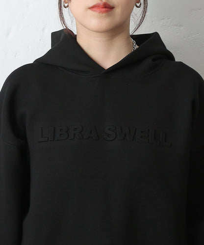 瓦楞紙浮雕標誌連帽衛衣