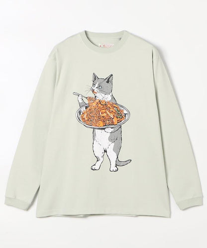 超厚USA/C 那不勒斯風長袖T恤 貓&熊