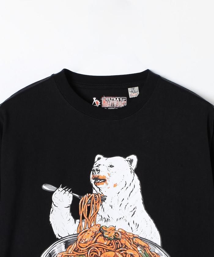 超厚USA/C 那不勒斯風長袖T恤 貓&熊