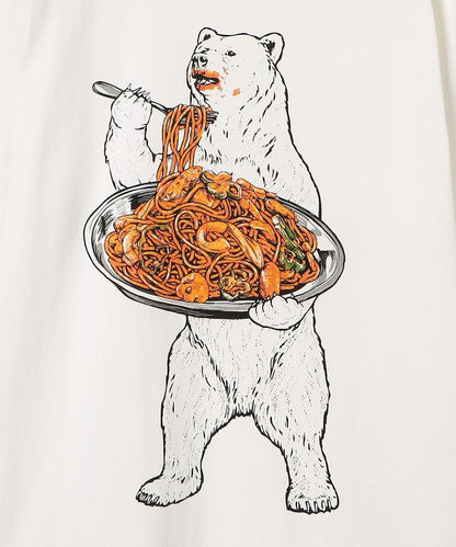 超厚USA/C 那不勒斯風長袖T恤 貓&熊