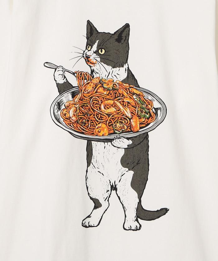 超厚USA/C 那不勒斯風長袖T恤 貓&熊