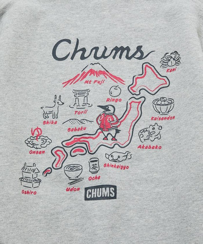 CHUMS×FREAK'S STORE 聯名刺繡夾克風格布比鳥背部印花圓領衛衣