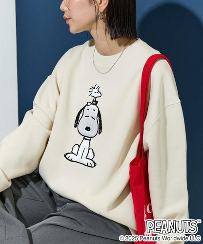 《史努比》緞面刺繡衛衣