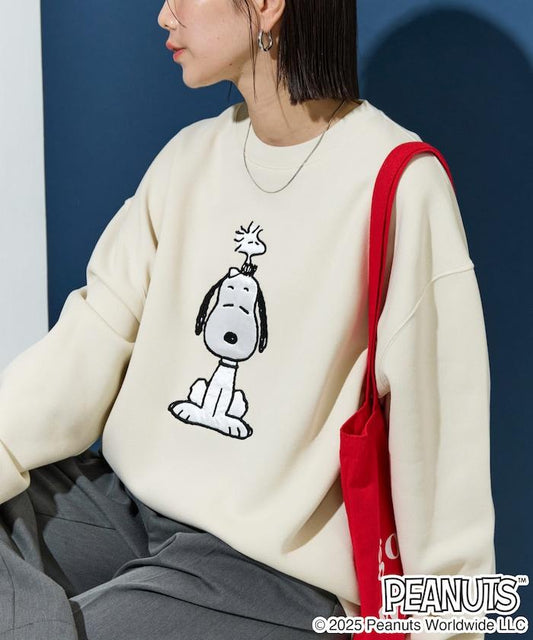 《史努比》緞面刺繡衛衣