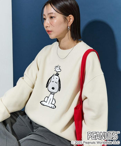 《史努比》緞面刺繡衛衣