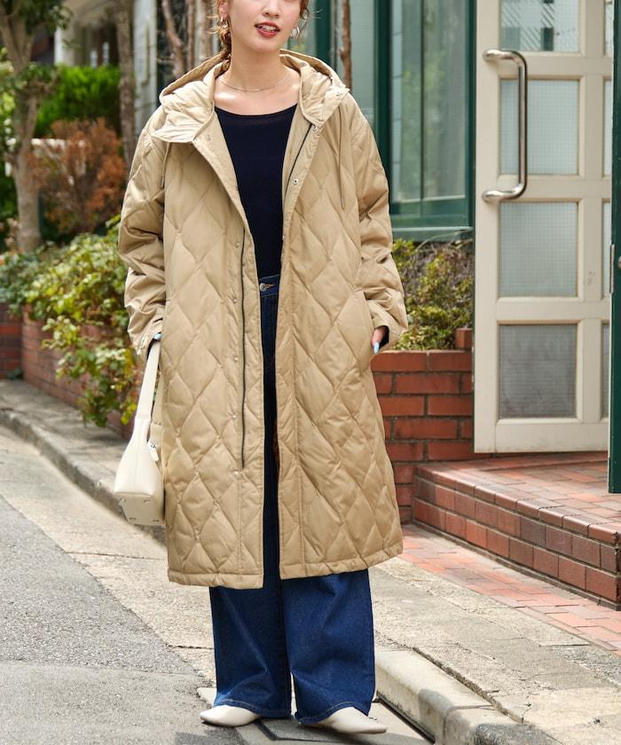 特別絎縫連帽長款羽絨服【限量】