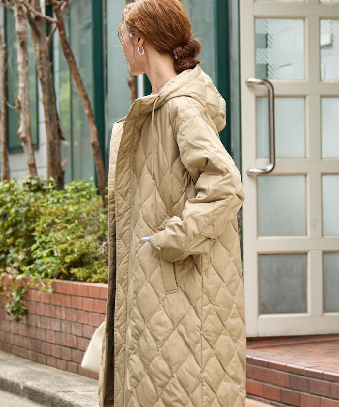 特別絎縫連帽長款羽絨服【限量】