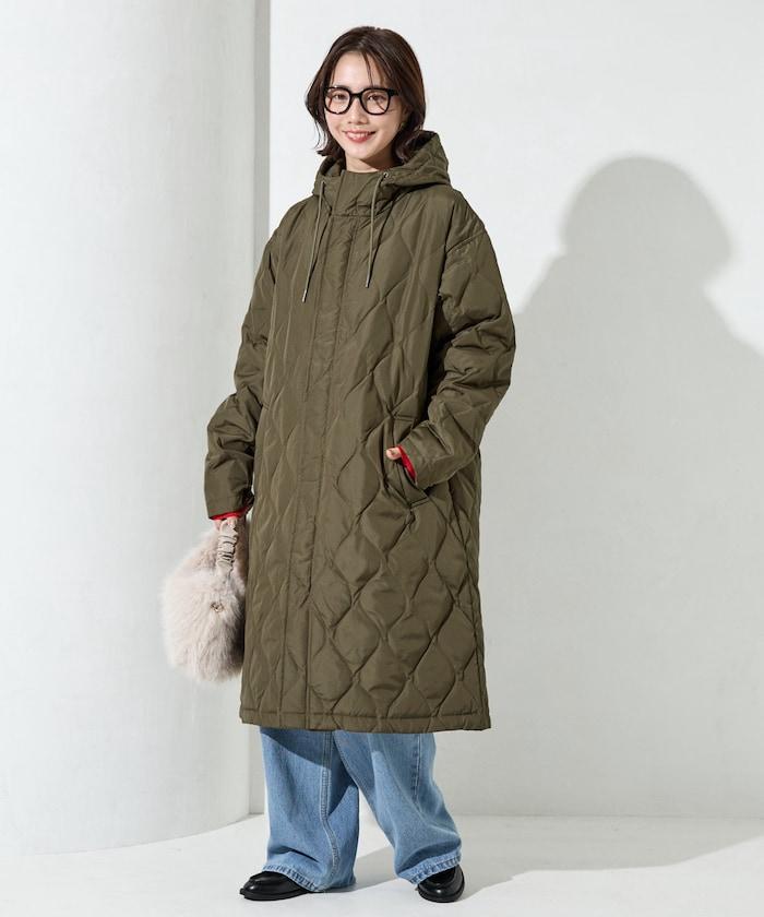 特別絎縫連帽長款羽絨服【限量】