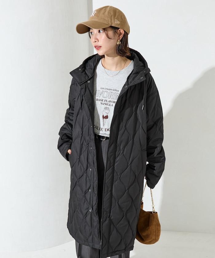 特別絎縫連帽長款羽絨服【限量】