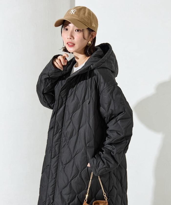 特別絎縫連帽長款羽絨服【限量】