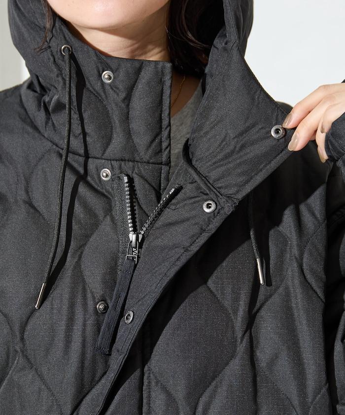 特別絎縫連帽長款羽絨服【限量】
