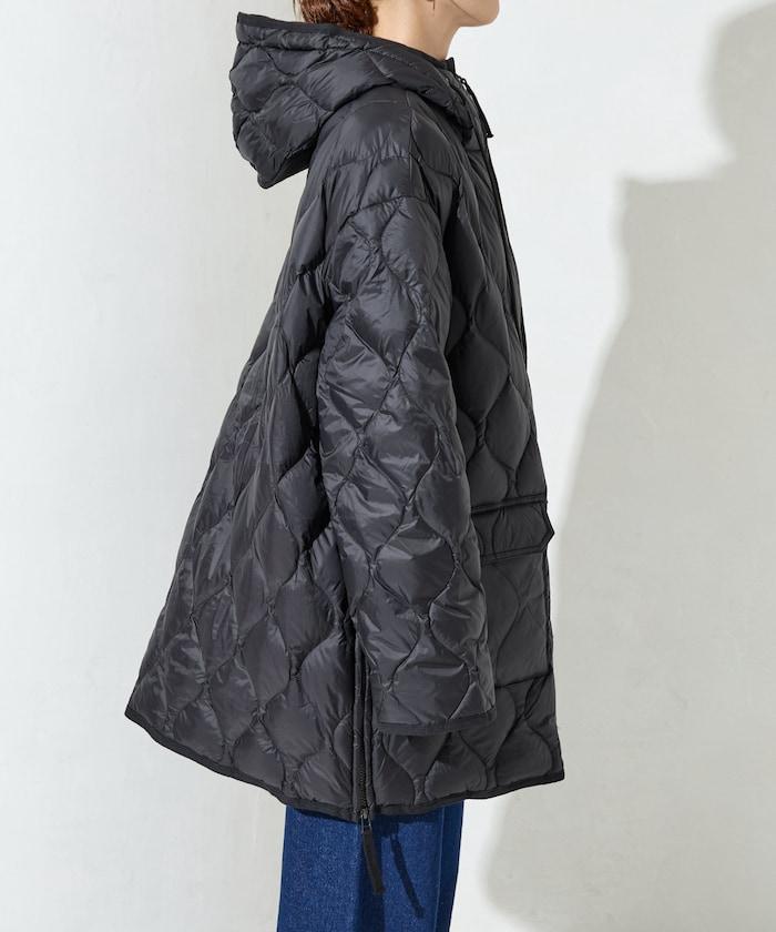 特別款連帽中長款輕柔羽絨服