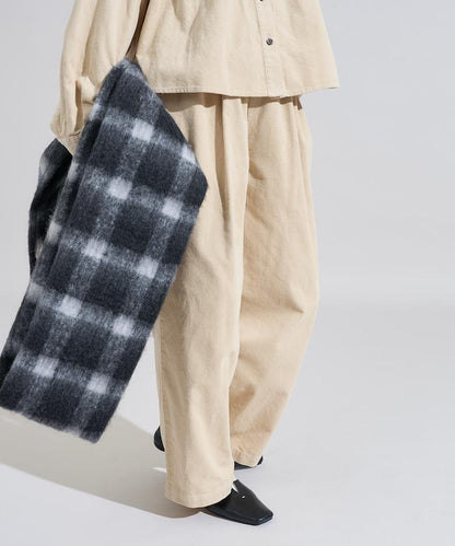 燈芯絨褶皺長褲＜可搭配套裝＞