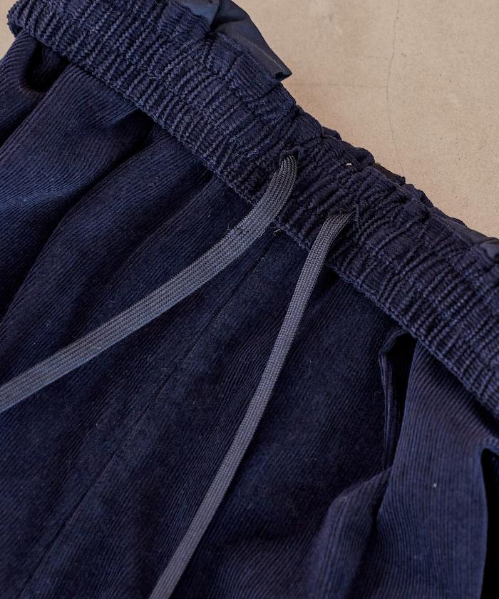 燈芯絨褶皺長褲＜可搭配套裝＞