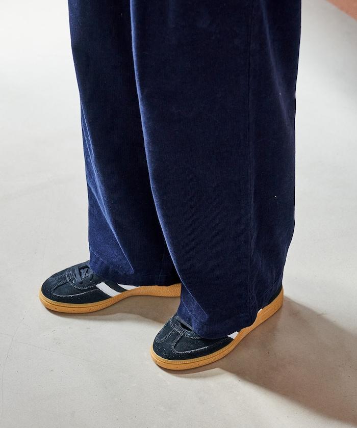 燈芯絨褶皺長褲＜可搭配套裝＞