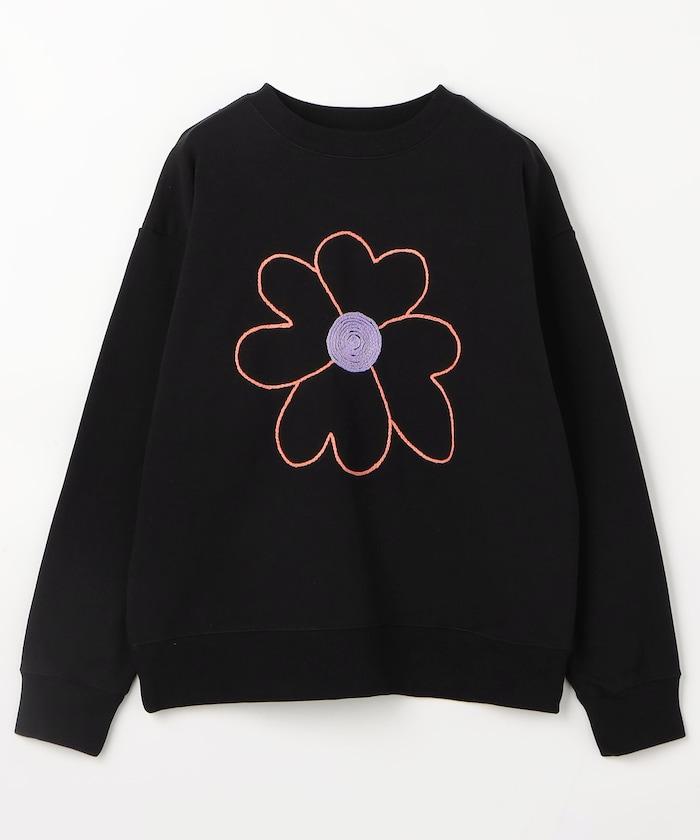 CC FLOWER LOVE 刺繡手工衛衣