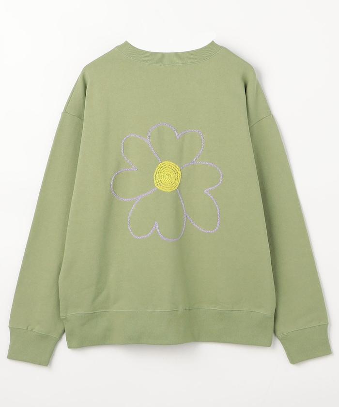 CC FLOWER LOVE 刺繡手工衛衣